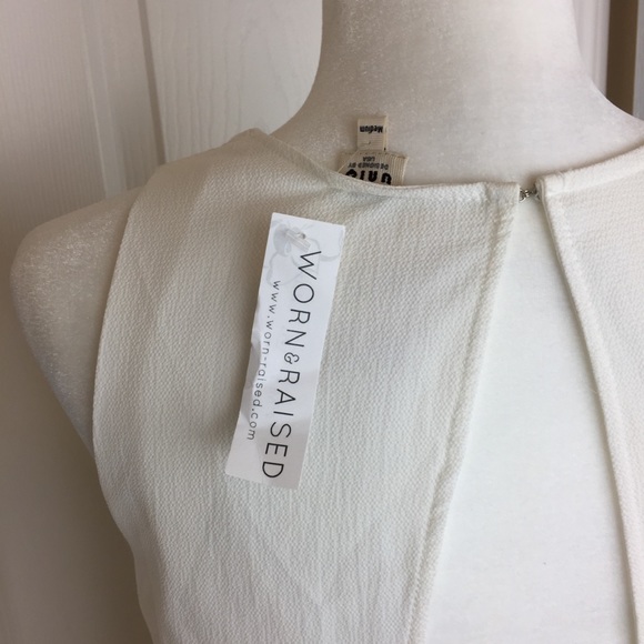 NWT! White sleeveless boho top! - Picture 4 of 7